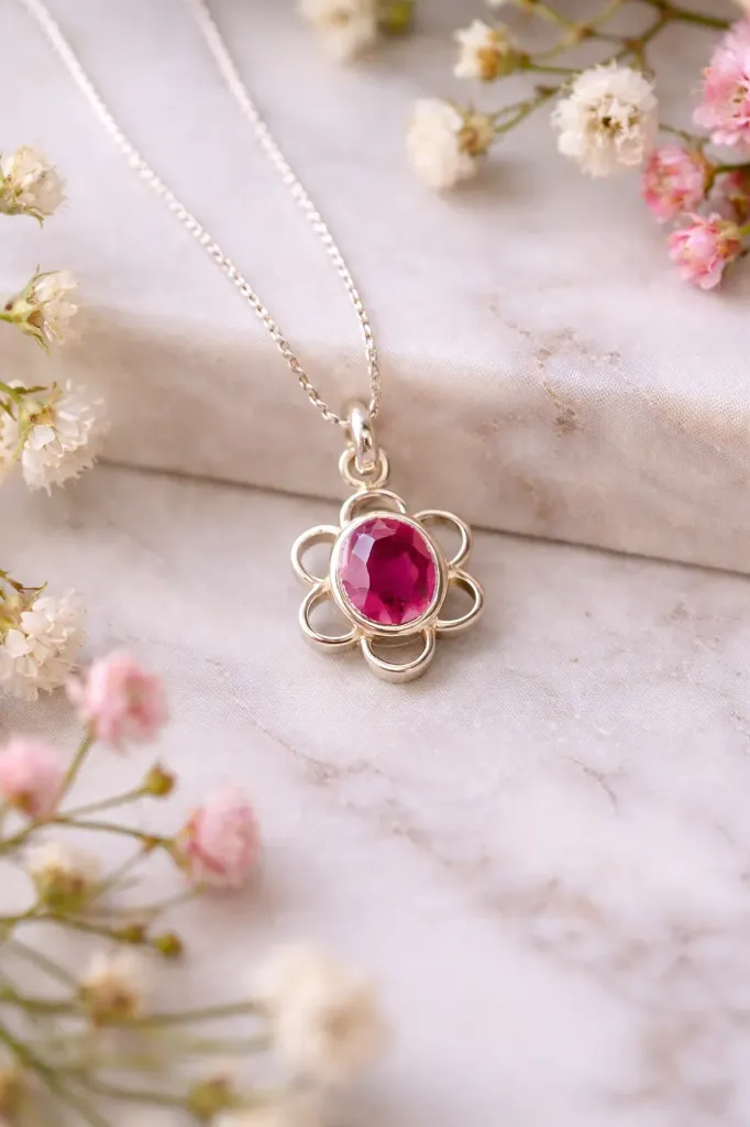 Ruby Aegis (Silver Embedded)